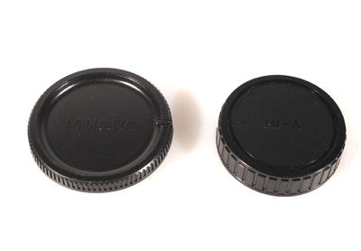 MINOLTA MD REAR LENS CAP WITH BC1000 BODY CAP