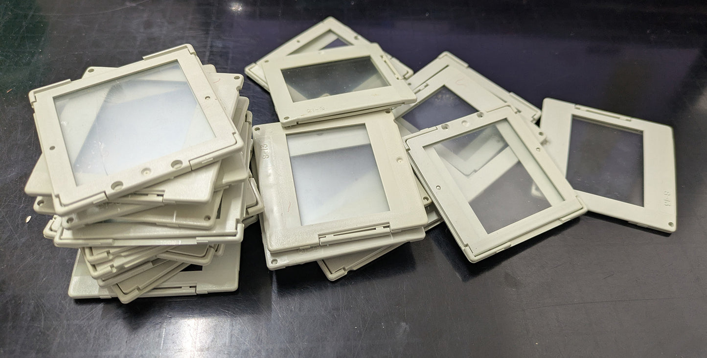 35mm Glass Slide Mounts, Set of 25