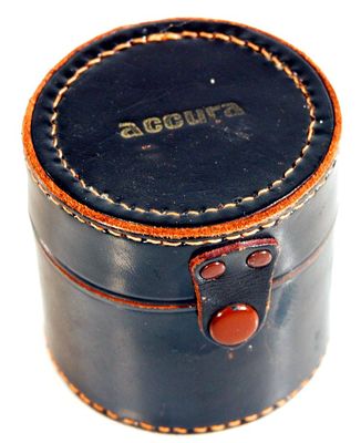 HARD LENS CASE BROWN ACCURA
