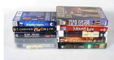 10 VHS MOVIES-GERNERALS DAUGHTER, MOUSE HUNT, ROUNDERS and more