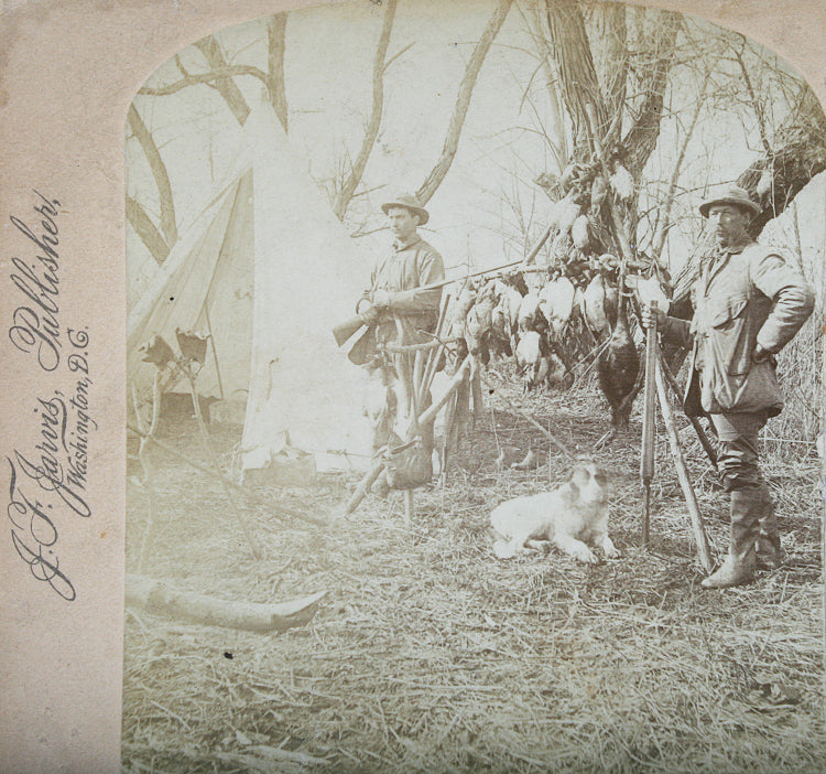 Duck Hunting With Guns 1893 Stereoview