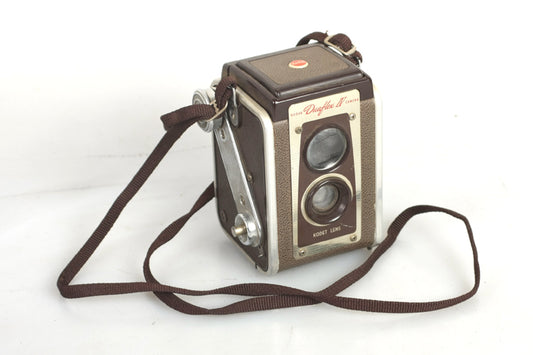 Art Deco Kodak Duaflex IV Camera Waist Level w Strap