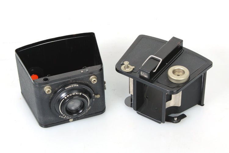 Art Deco Camera Set of 2 - Kodak Brownie Hawkeye & Brownie Flash Six-20