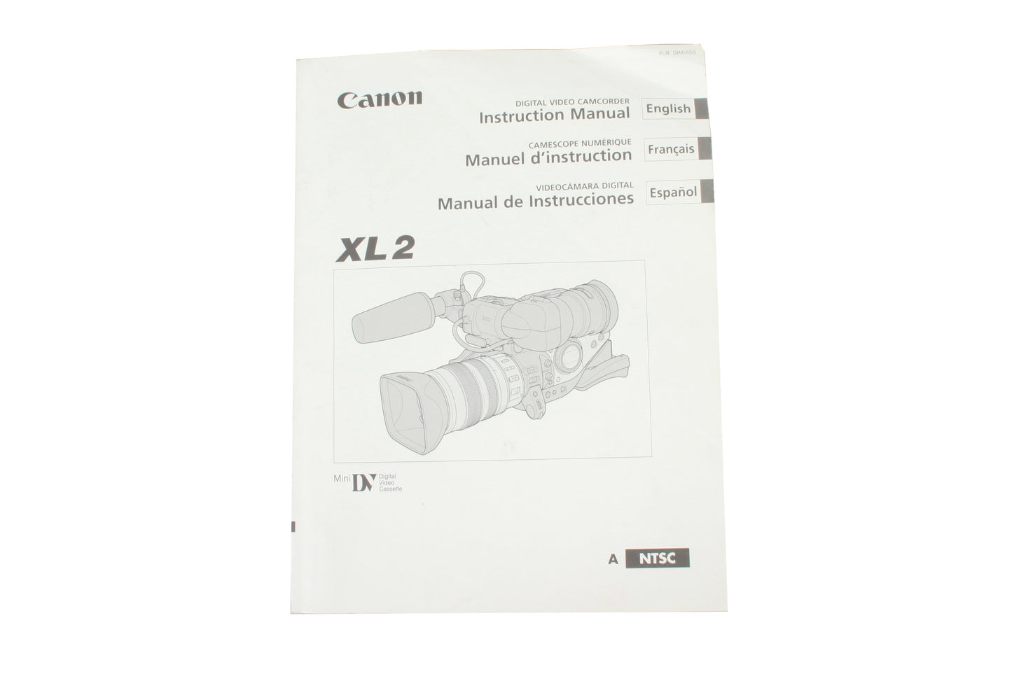 Video Instruction Manual Canon XL2