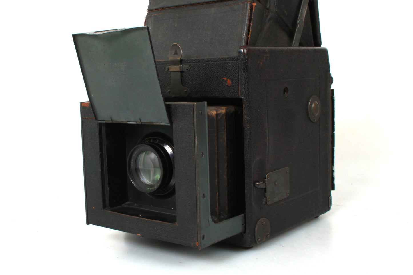 Early Auto Graflex 3x4 SLR Camera W/ Bausch & Lomb Tessar Lens