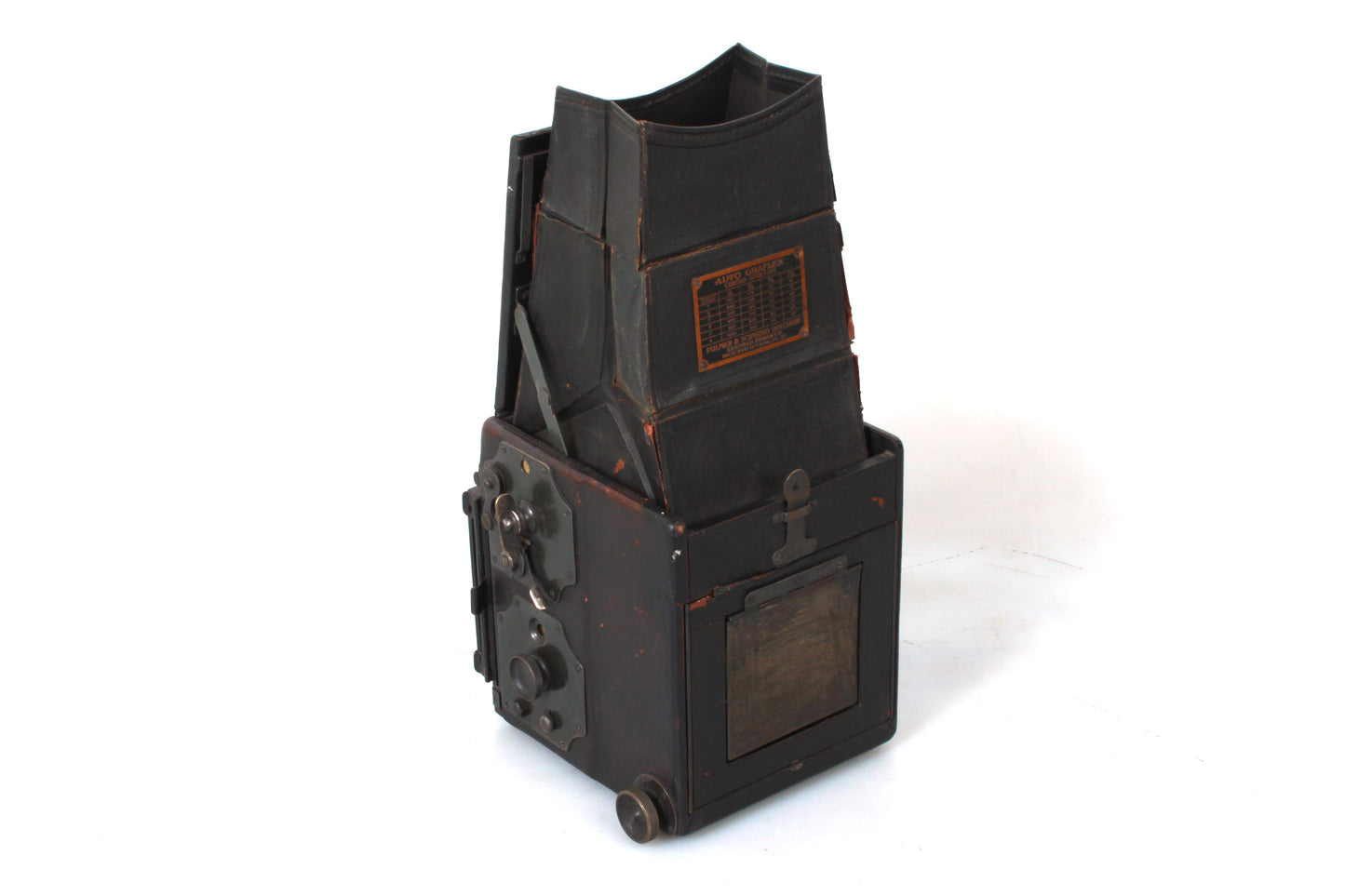 Early Auto Graflex 3x4 SLR Camera W/ Bausch & Lomb Tessar Lens