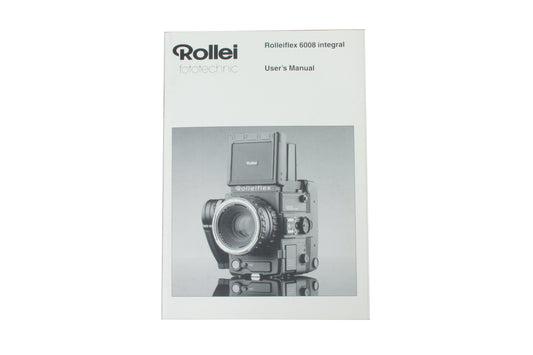 6008 Integral Rolleiflex Rollei Users Instruction Manual