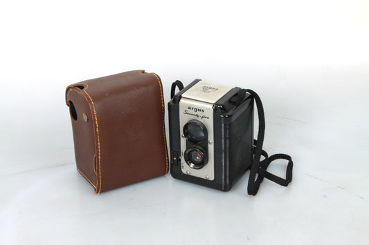 Argus Seventy-Five Art Deco TLR Camera W/ Original Case & Strap