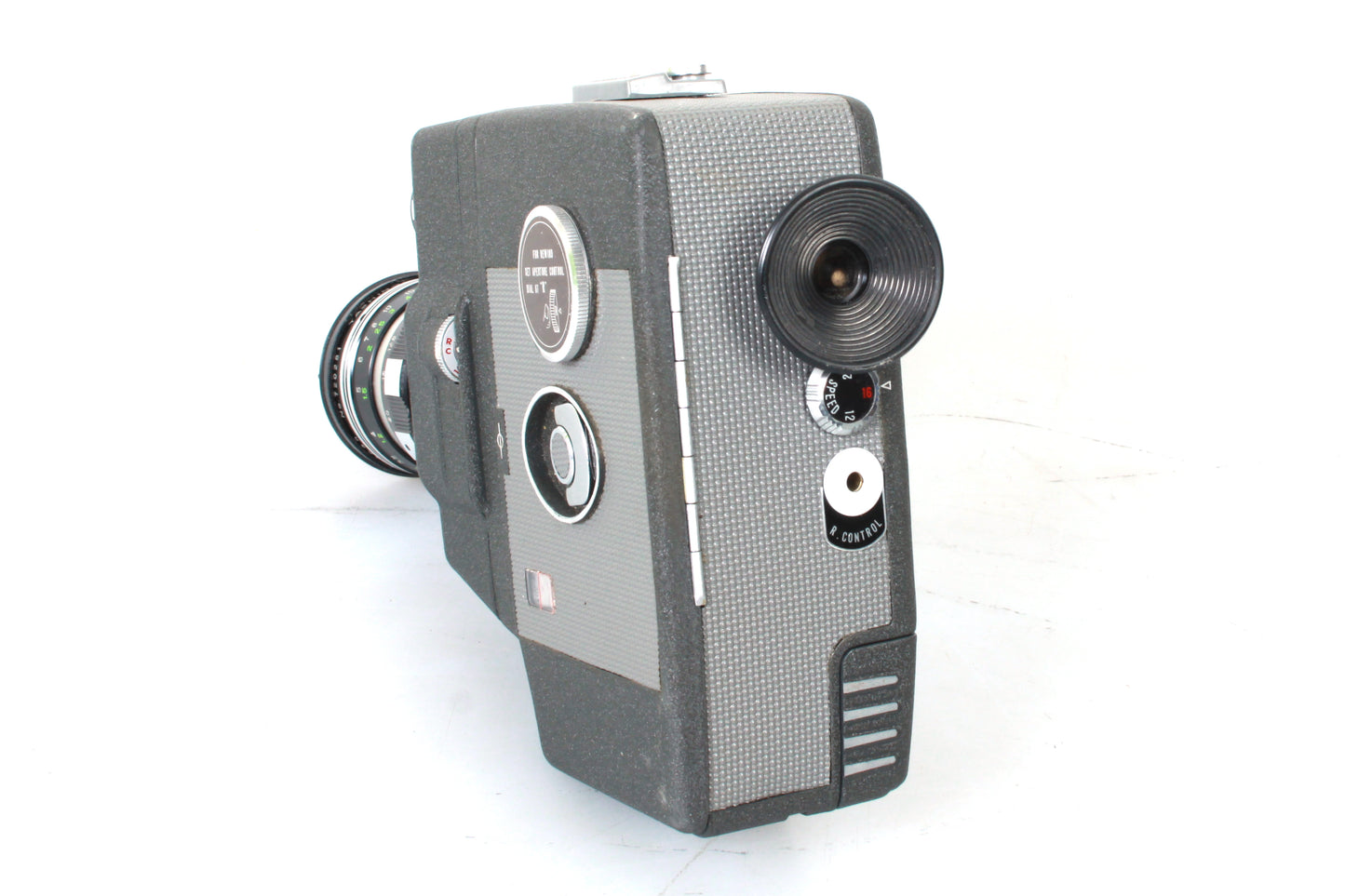 Art Deco 8mm Yashica Camera Vintage W/ Manual + Grip + Strap + Cap