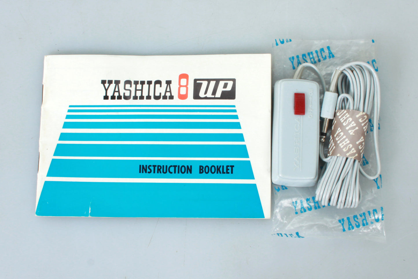 Art Deco 8mm Yashica Camera Vintage W/ Manual + Grip + Strap + Cap