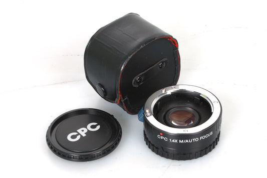 CPC Alpha Mount AF 1.4x Tele Converter for Minolta/Sony W Case & Caps