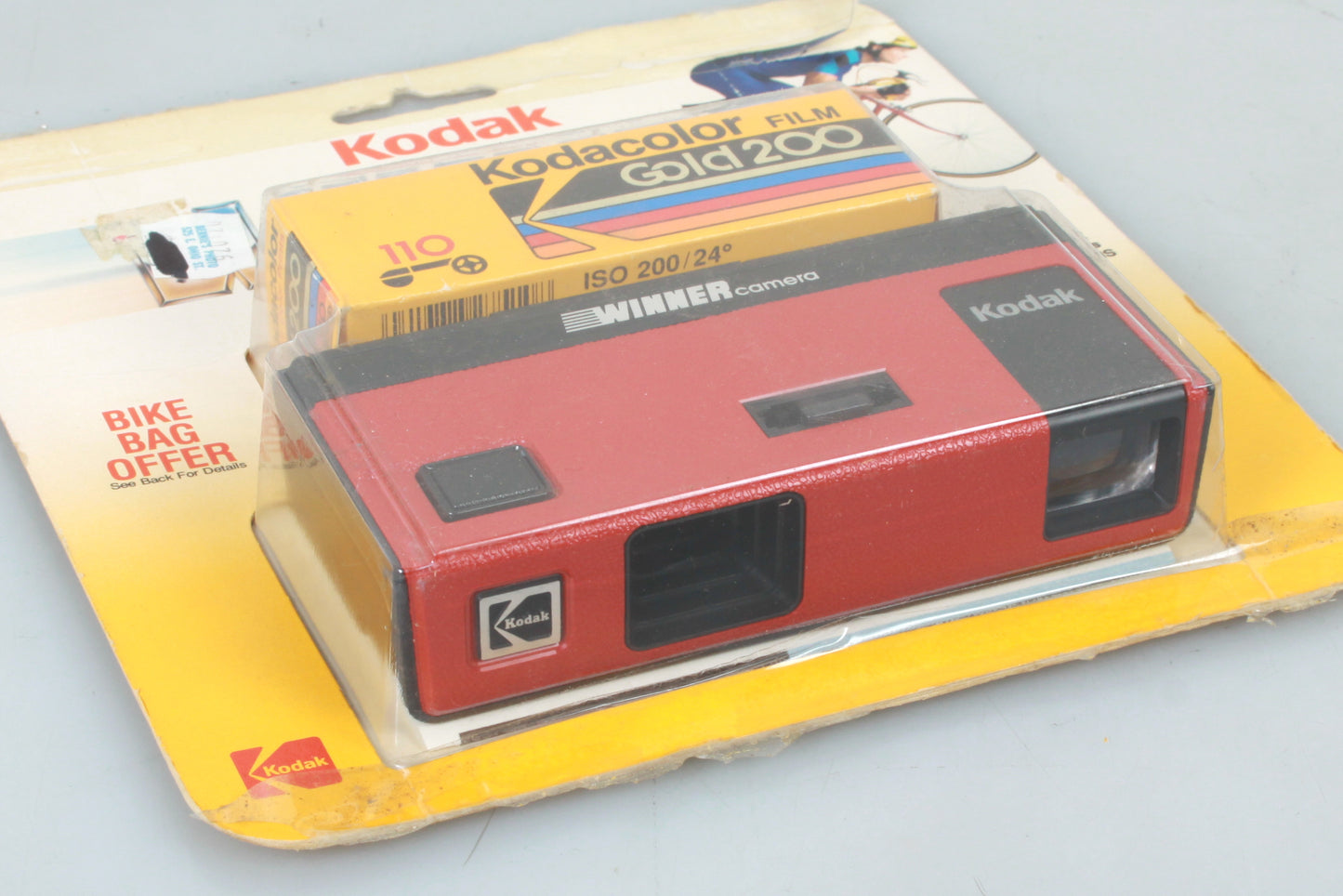 Kodak 1989 Olympics Winner Red Camera Outfit Pocket 110 Kodacolor 200 Film Vintage