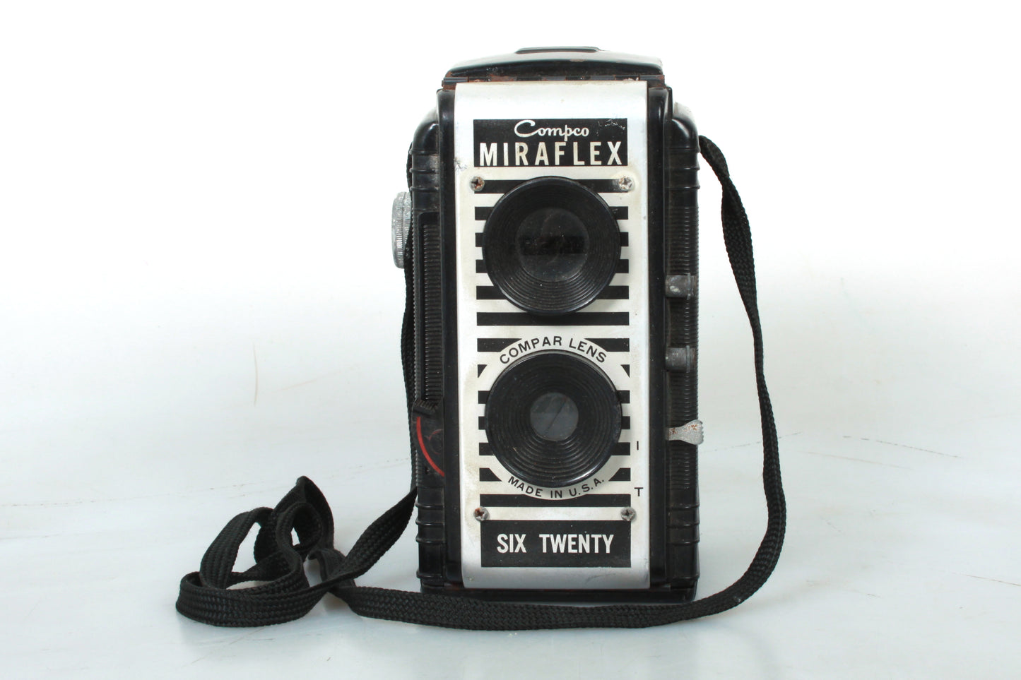 Compco Miraflex Six Twenty Art Deco Medium Format Camera W Flash