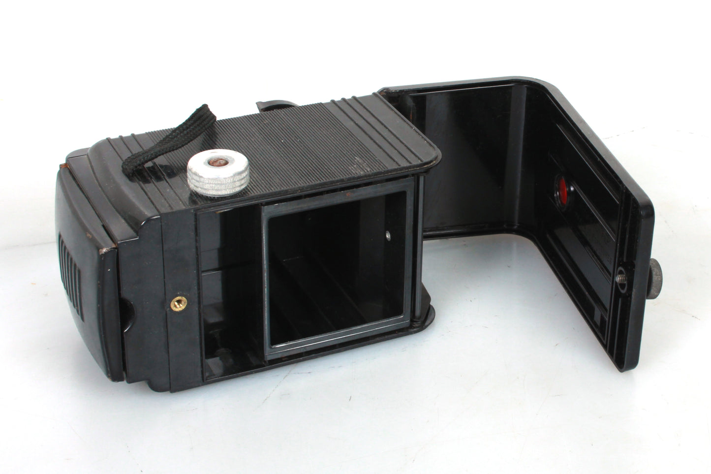 Compco Miraflex Six Twenty Art Deco Medium Format Camera W Flash