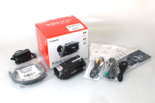 Canon Vixia HF R11 Digital Camcorder Black 1080p HD 4GB SD Card + Cords in Box