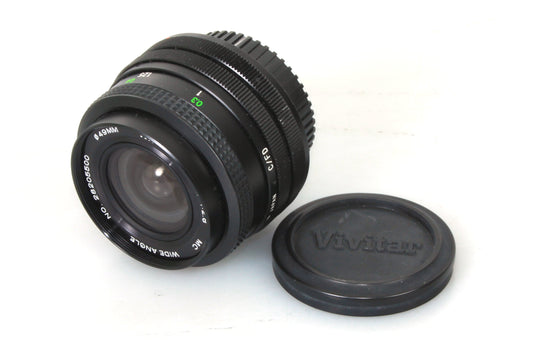Vivitar 28mm 2.8 Lens for Canon FD Mount W/ Front & Rear Caps