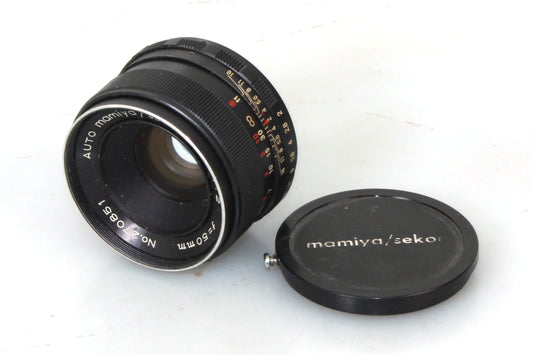 50mm F/2 Mamiya/Sekor M42 Screw Mount Lens W/ Original Front Cap
