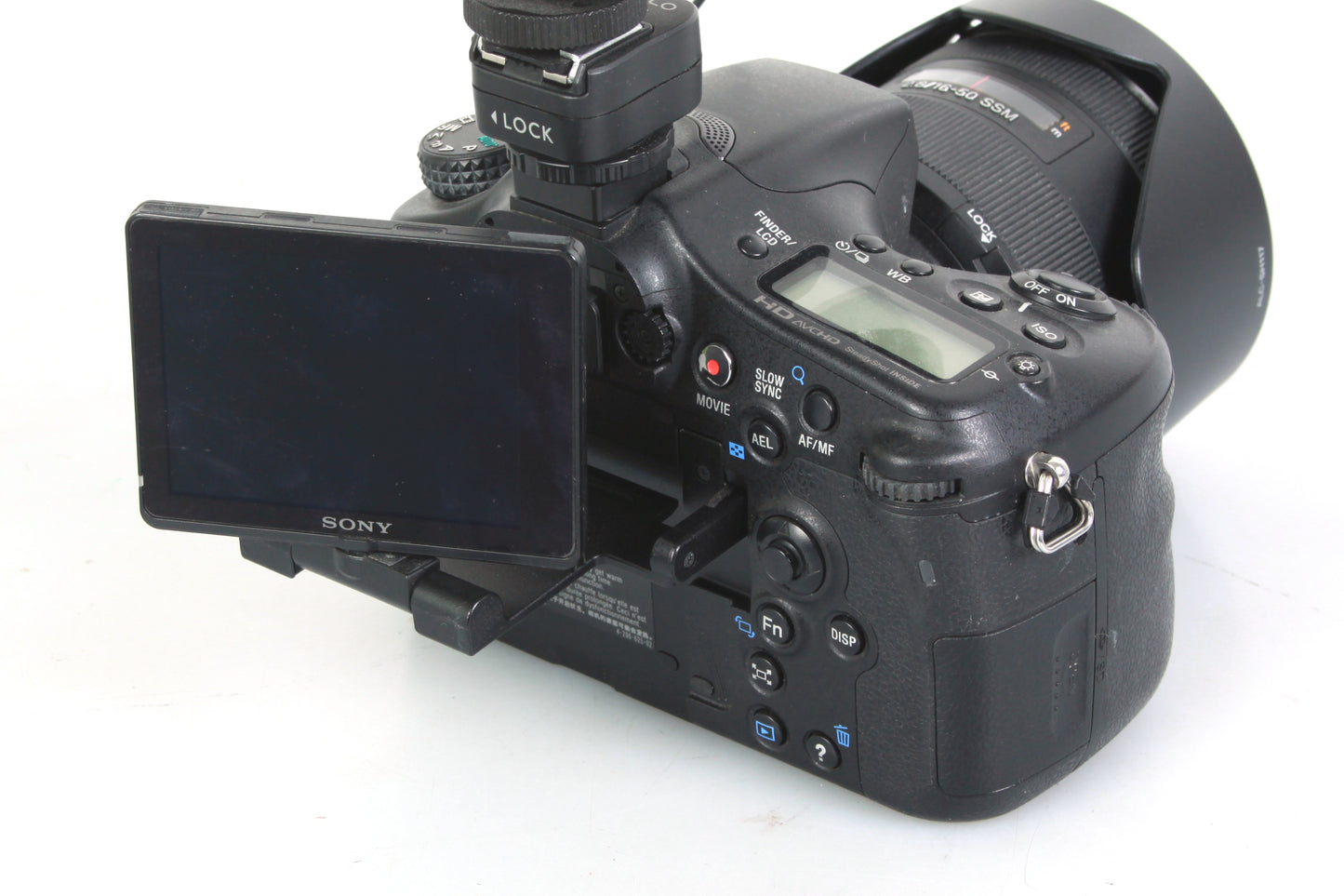SONY ALPHA SLT-A77 24.3MP DIGITAL SLR CAMERA W SAL1650 16-50MM 2.8 SSM LENS & RODE MICROPHONE