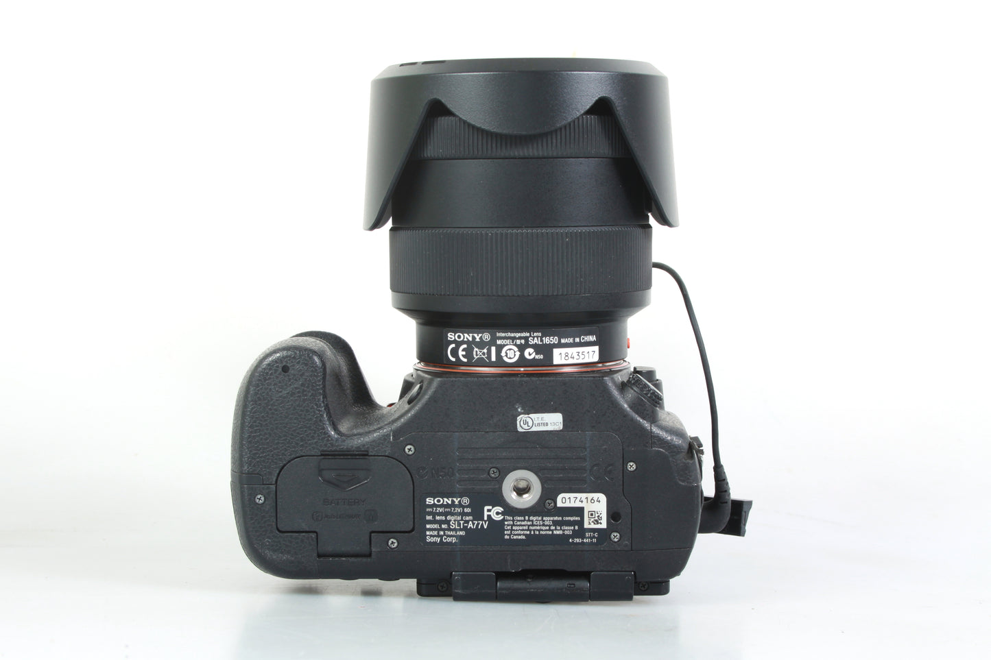 SONY ALPHA SLT-A77 24.3MP DIGITAL SLR CAMERA W SAL1650 16-50MM 2.8 SSM LENS & RODE MICROPHONE
