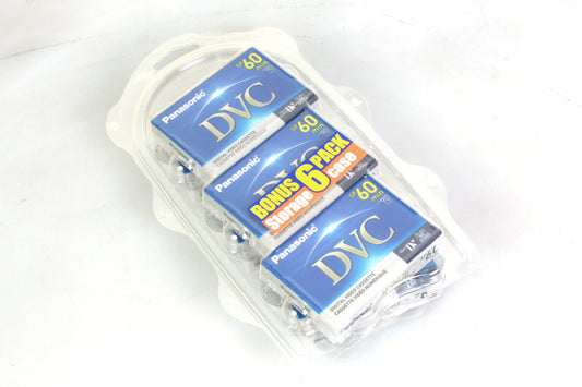 Panasonic DVM60 MiniDV Tapes (60 Minute) - 6 Pack