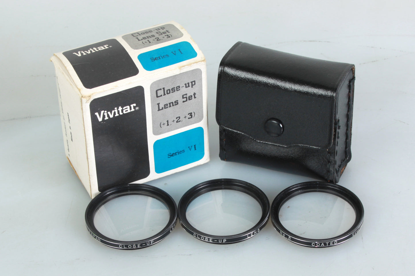 Vivitar Series VI Close Up Lens Set +1 +2 +3 in Original Box