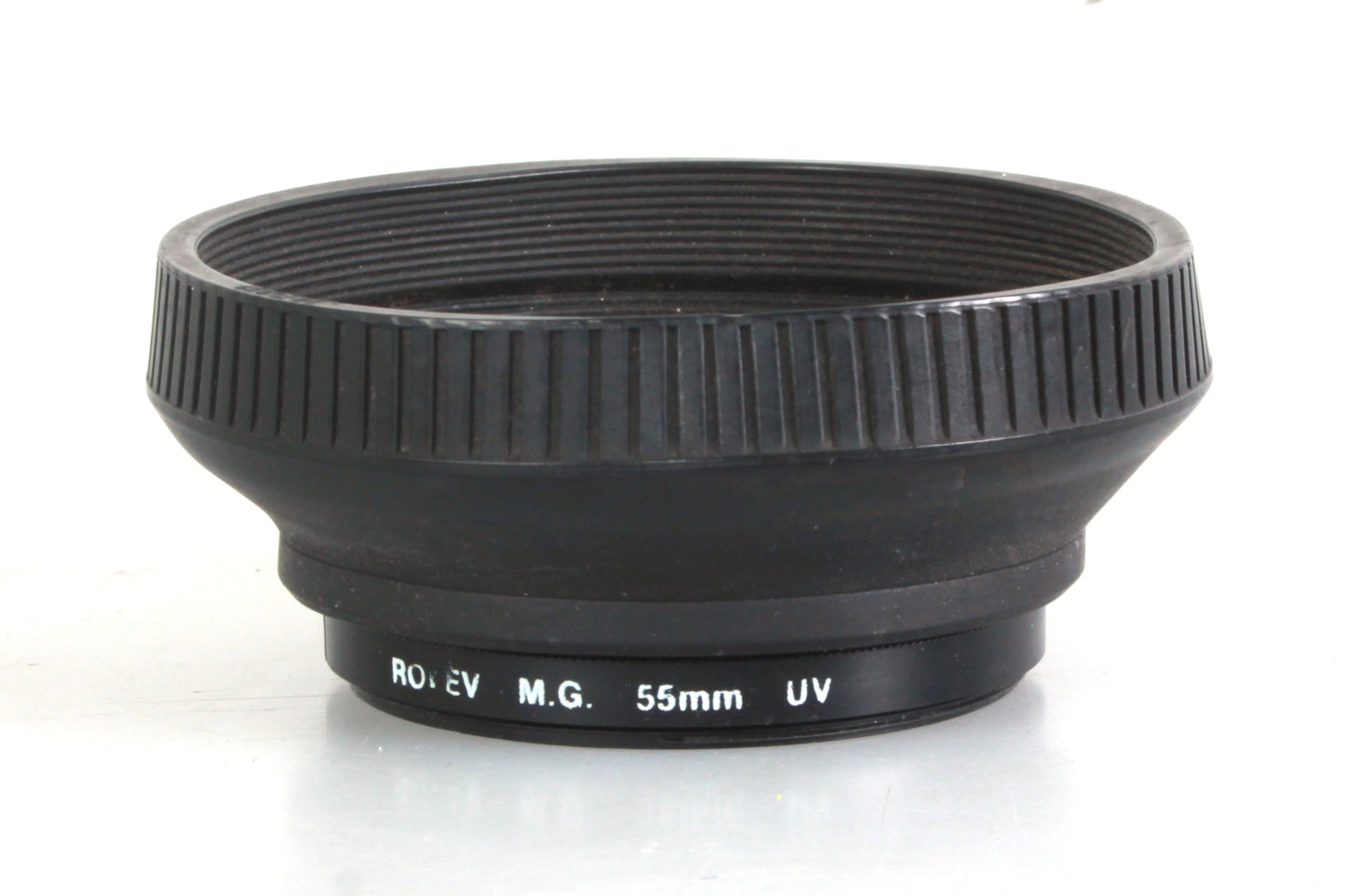 55mm Rubber Lens Hood W/ UV Filter