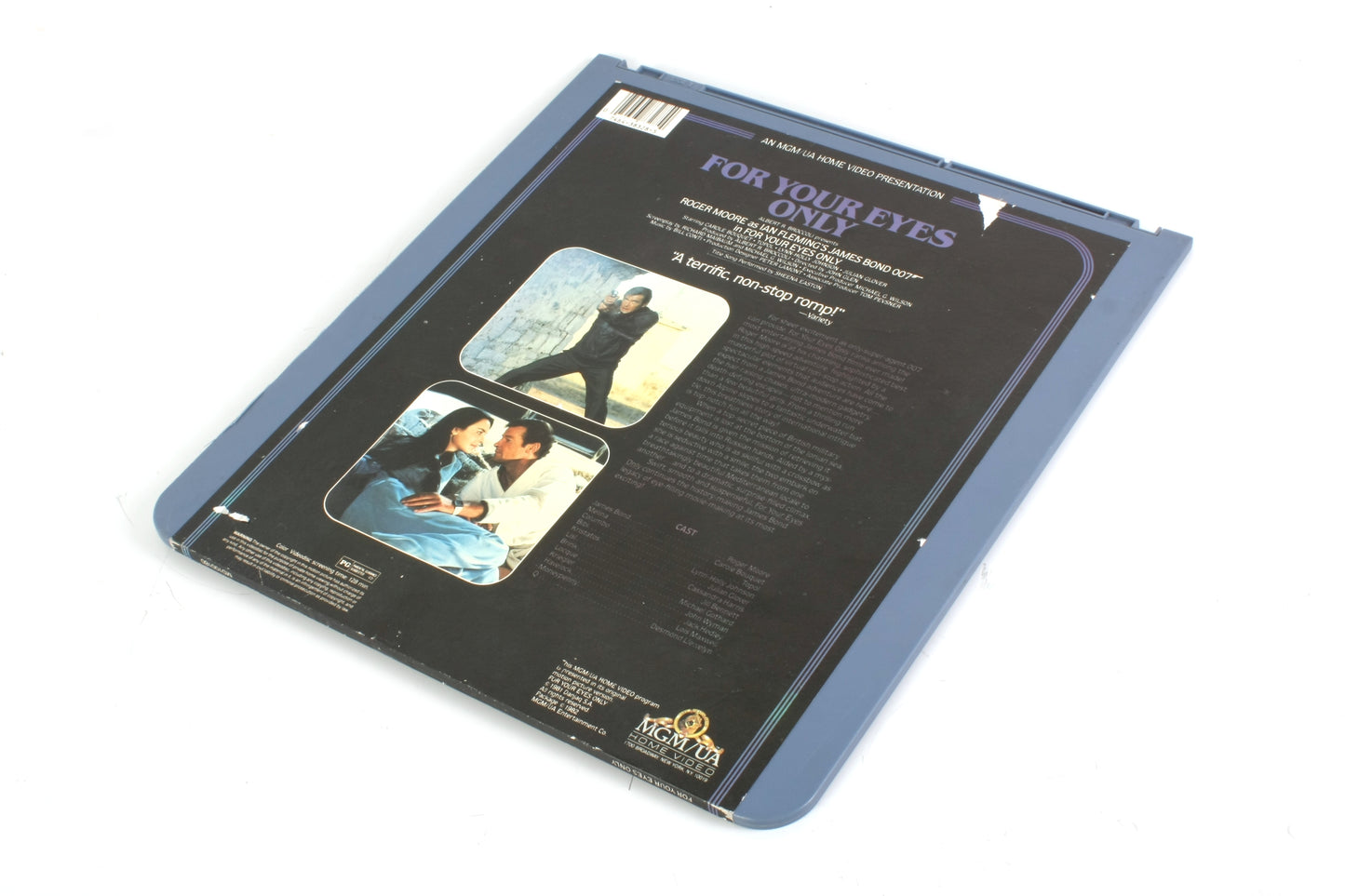 Romancing the Stone & for Your Eyes Only James Bond 007 Set of 2 CED Videodisc