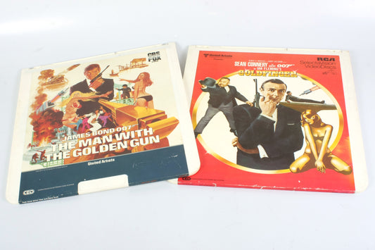 Goldfinger & the Man With the Golden Gun James Bond 007 Set of 2 CED Videodisc