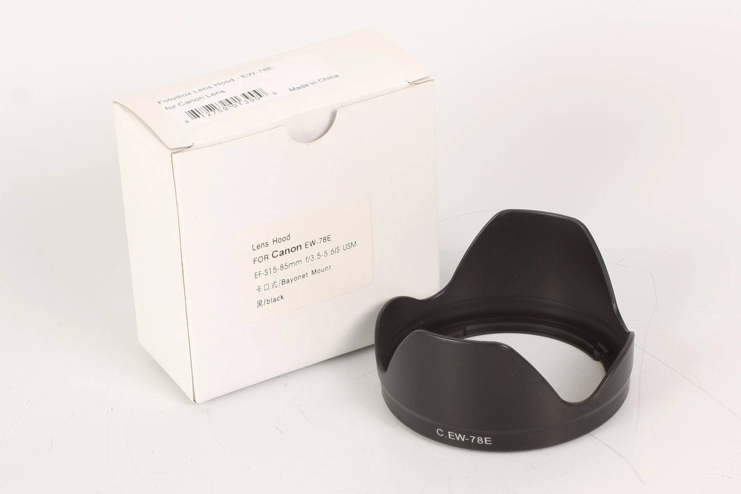 Fotodiox EW-78E Lens Hood for Canon EF-S 15-85mm F/3.5-5.6 USM in Box