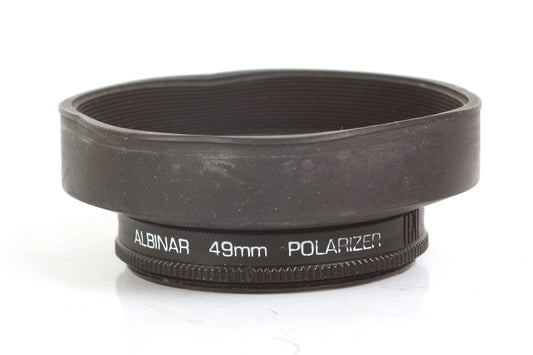49mm Lens Hood Rubber W/ Polarizer Filter