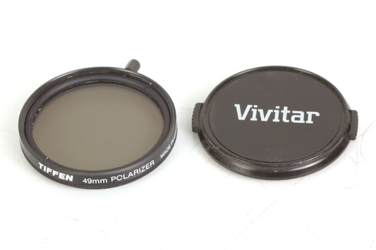 Tiffen 49mm Polarizer Filter W/ Vivitar Cap