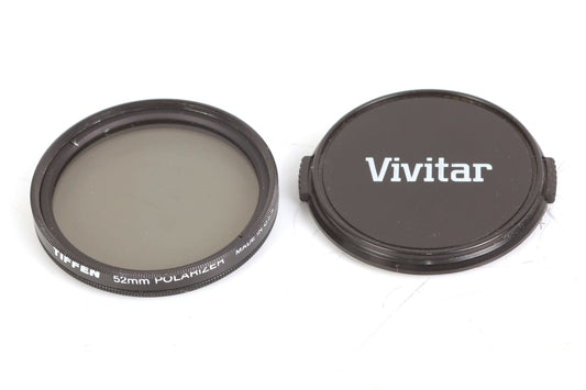 Tiffen 52mm Polarizer Filter W/ Vivitar Cap