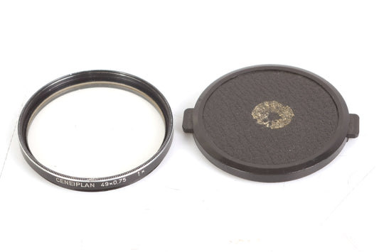 49mm Cap W/ Ceneiplan 49x0.75 1x Filter