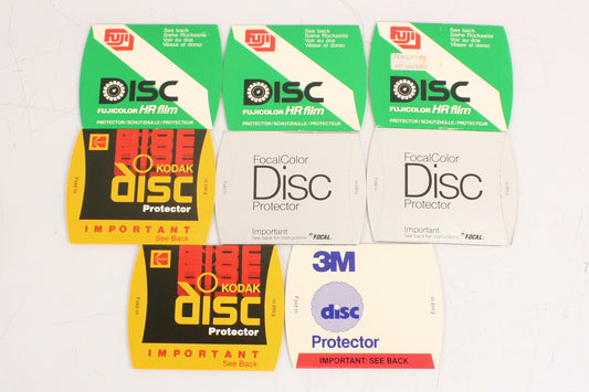 Kodak Fuji 3M Focal Disc Film Sleeves Set of 8