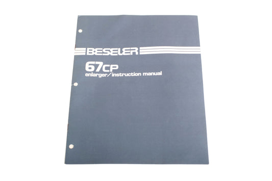 Beseler 67CP Enlarger Instruction Manual
