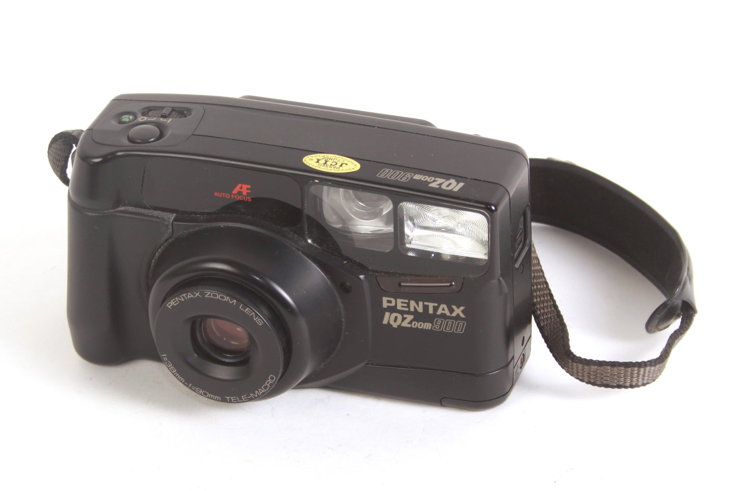 Pentax IQ Zoom 900 35mm Film Camera in Box W Battery & Case
