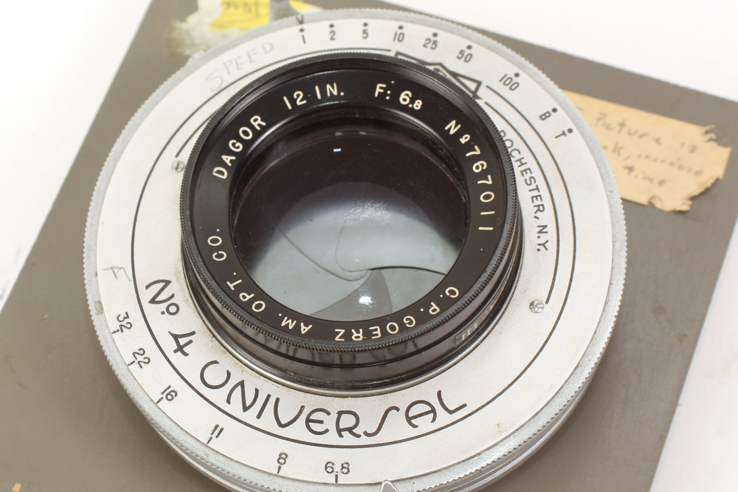 Goerz Dagor 12 Inch (305mm) F6.8 Lens Large Format/ULF in Ilex #4 Shutter CLA