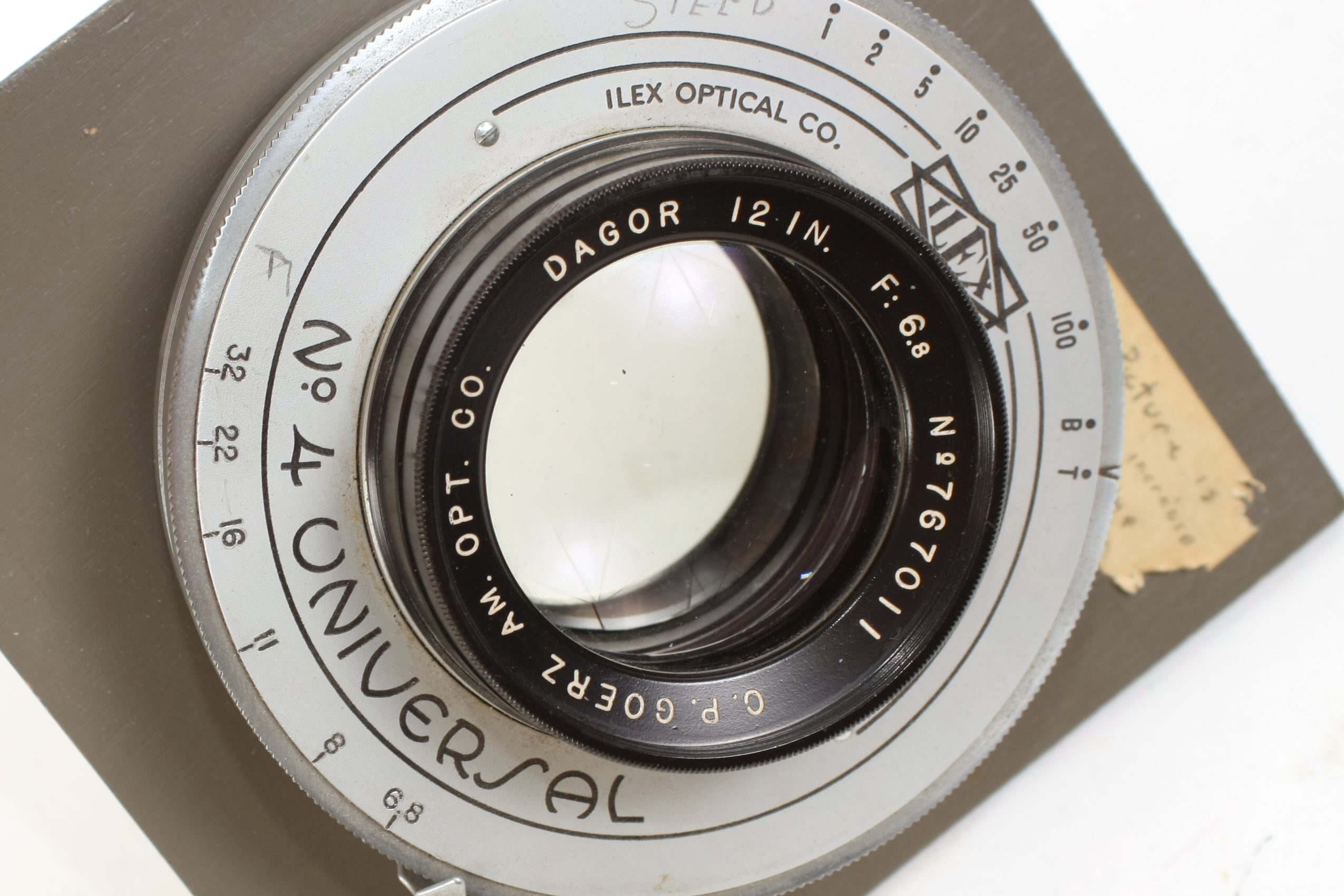 C.P. Goerz Dagor 12\" f:6.8 レンズ Goerz Dagor 12