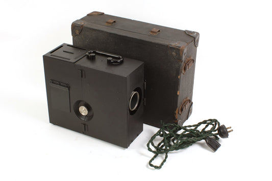 Art Deco Vintage Spencer Lens Delineascope Model T Slide Projector W/ Case