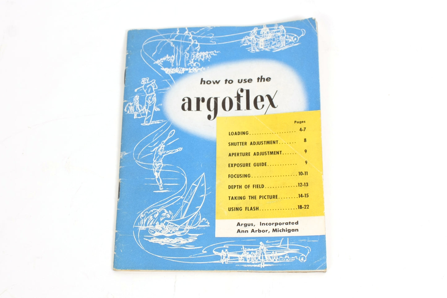 Original Owners Manual Instruction Book for Argoflex Camera