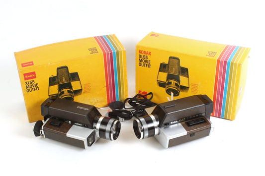 Kodak XL55 Vintage Super 8 Movie Camera With Original Box Set of 2 - Prop/Display