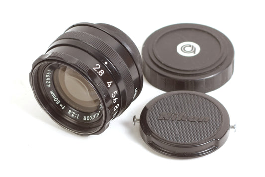 Nikon El-Nikkor Camera Lens 50mm F2.8 W/ Caps