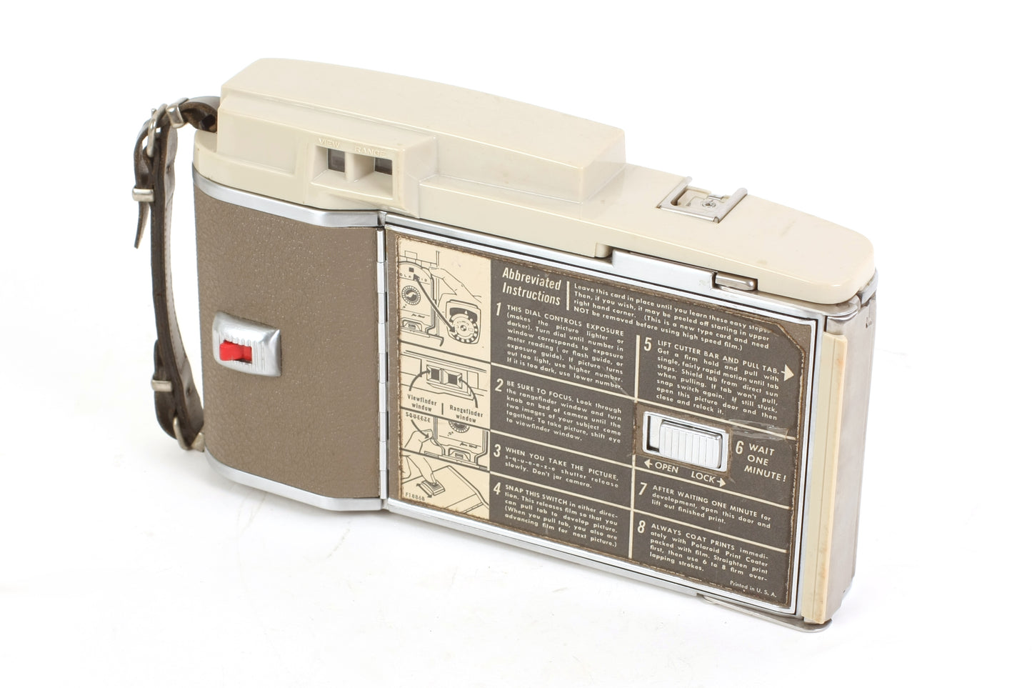 Vintage Polaroid Camera Outfit W/ Flash, Case, Manual - Display/Prop