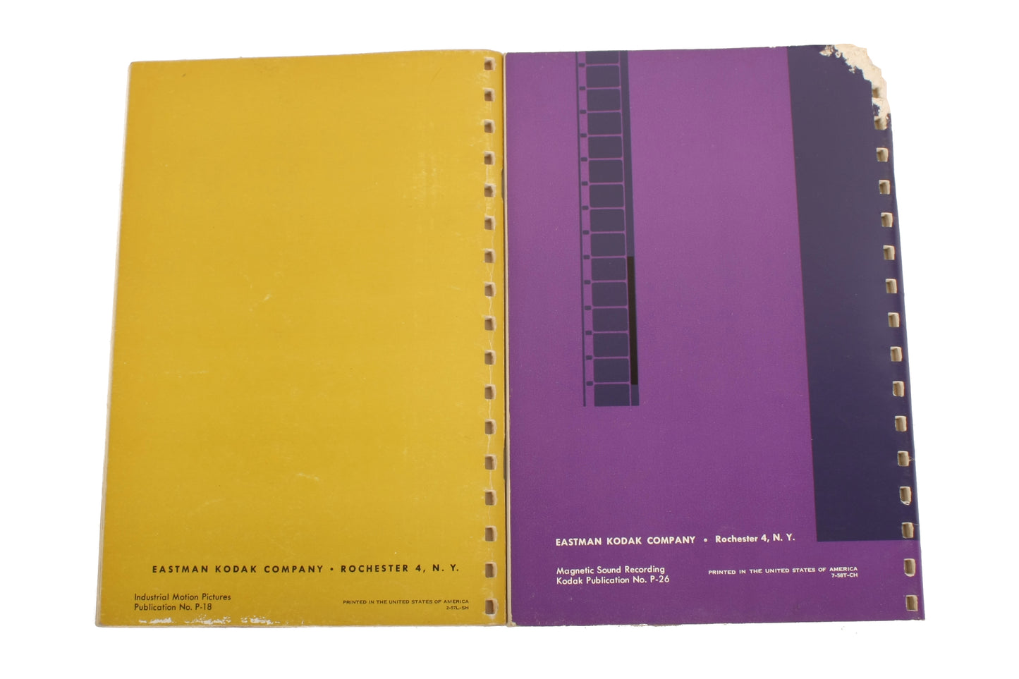 Kodak Books on Flash, Motion Picture, Aerial, Magnetic Sound Set of 4