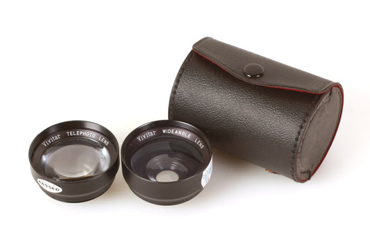 Vivitar 52mm Wide Angle & Telephoto Lens Set