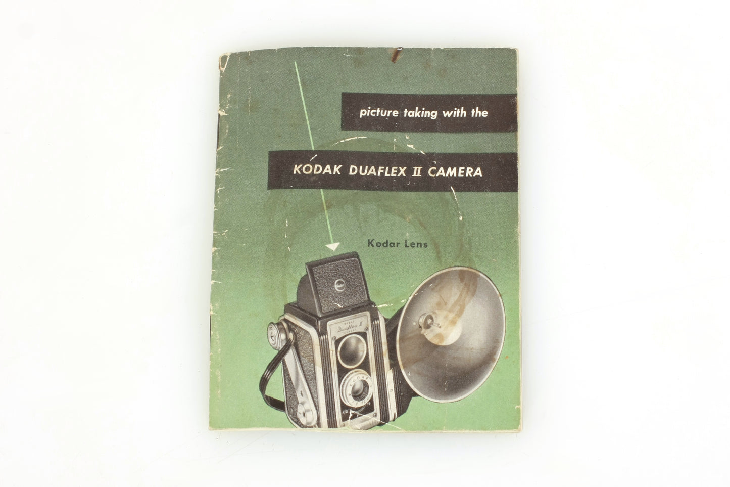 Kodak Duaflex II Art Deco Twin Lens Camera W/ Flash & Case