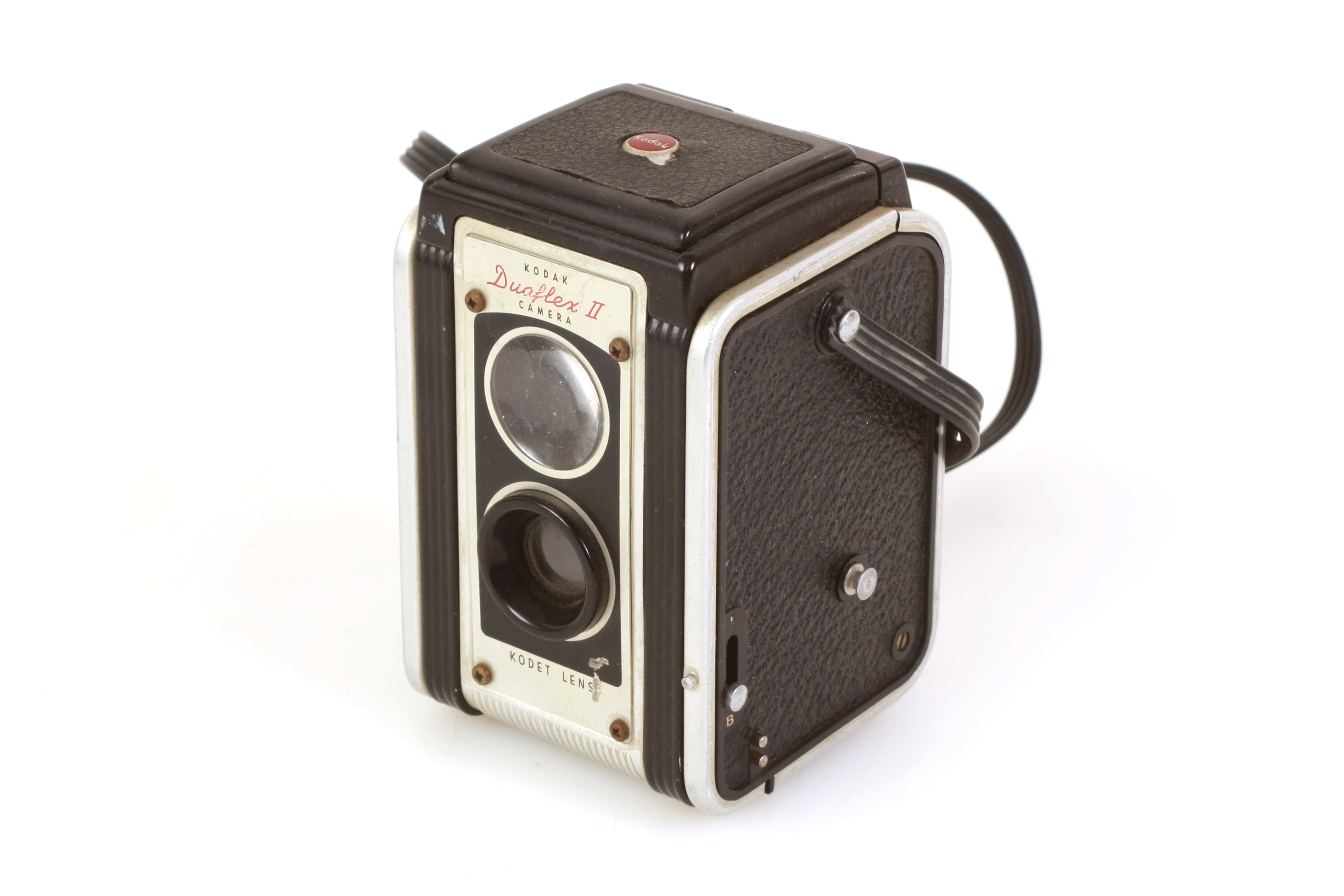 Kodak Duaflex II Art Deco Twin Lens Camera W/ Flash & Waist