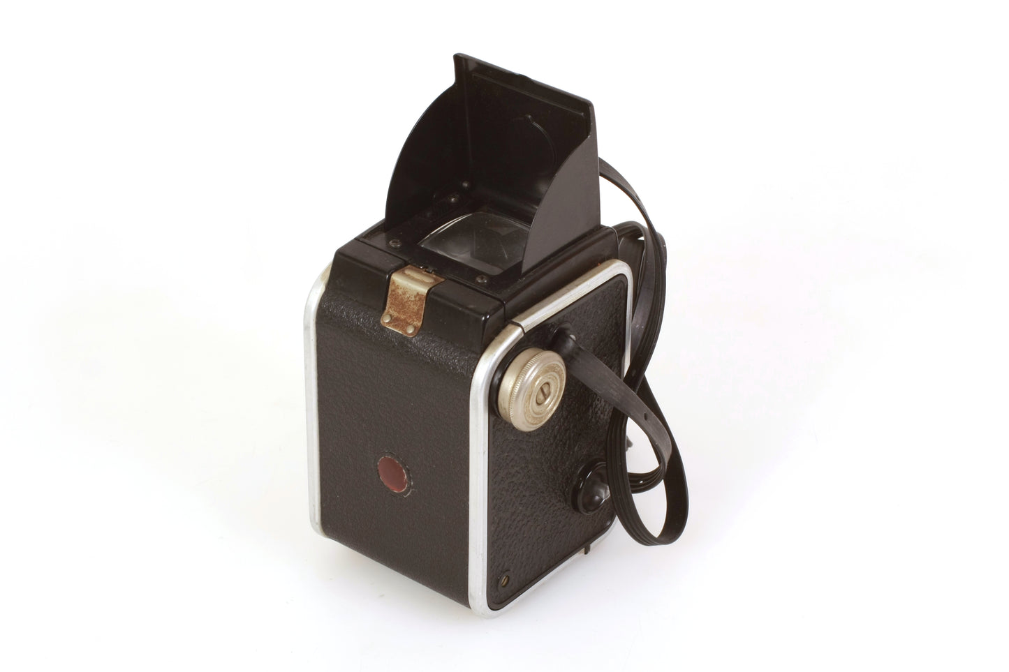Kodak Duaflex II Art Deco Twin Lens Camera W/ Flash & Waist Level Viewfinder