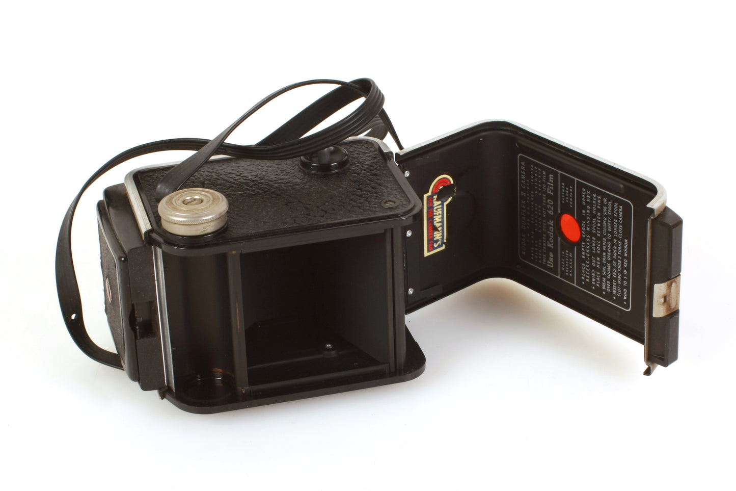 Kodak Duaflex II Art Deco Twin Lens Camera W/ Flash & Waist Level Viewfinder