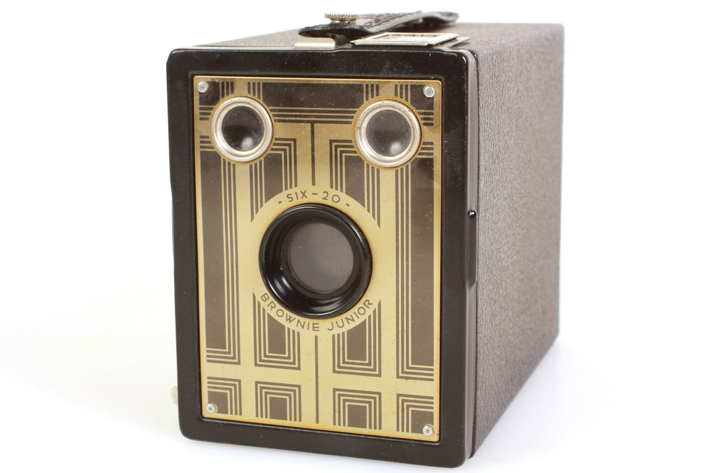 Kodak Brownie Junior Six-20 Art Deco Camera in Box W/ Manual